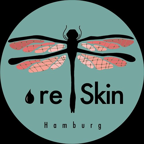 Logo reSkin mit einer Libelle