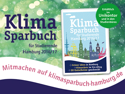 Das Klimasparbuch für Studierende liegt ab Oktober an der Universität Hamburg aus. Foto: UHH